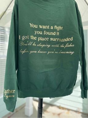 Fan Made Taylor Swift Father Figure Forest green sweatshirt large